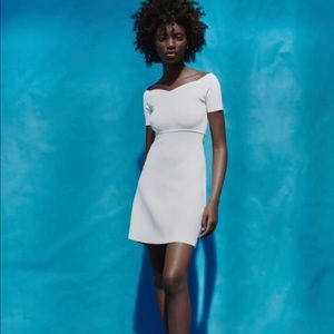 ZARA NWT White knit dress